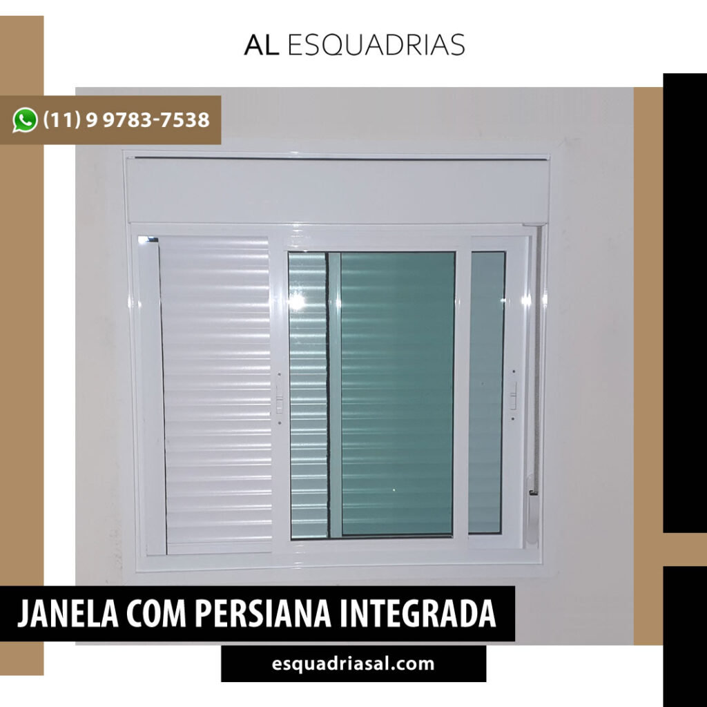 Janela com Persiana Integrada