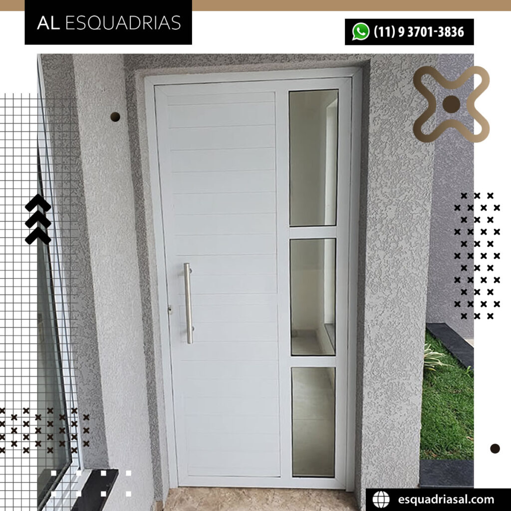 Porta Social Alumínio Branco